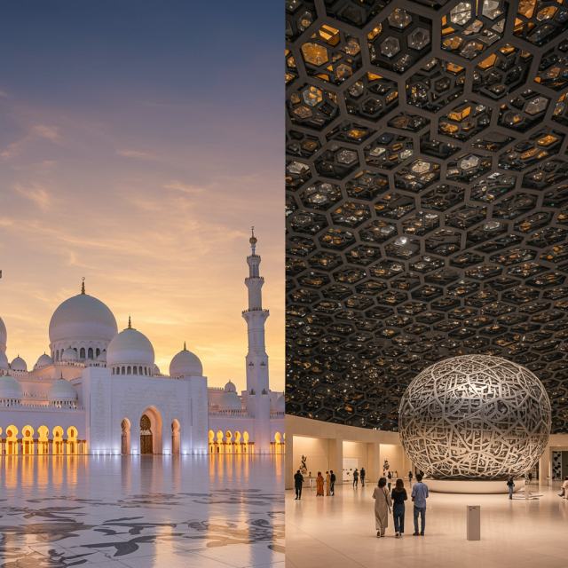 Abu Dhabi Grand Mosque and Louvre Museum Tour