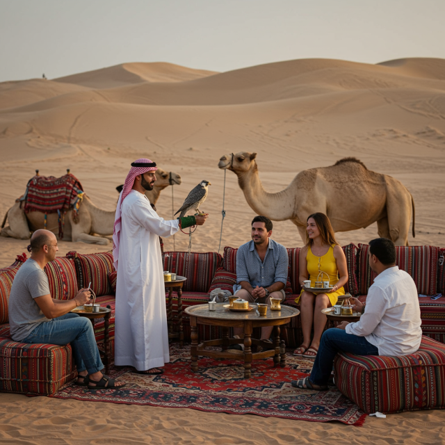 VIP Desert Safari with Private Falconry Show