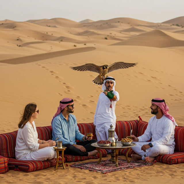 VIP Desert Safari with Private Falconry Show 1