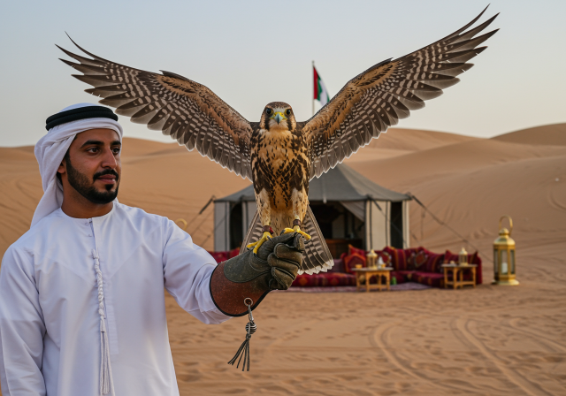 VIP Desert Safari with Private Falconry Show 1