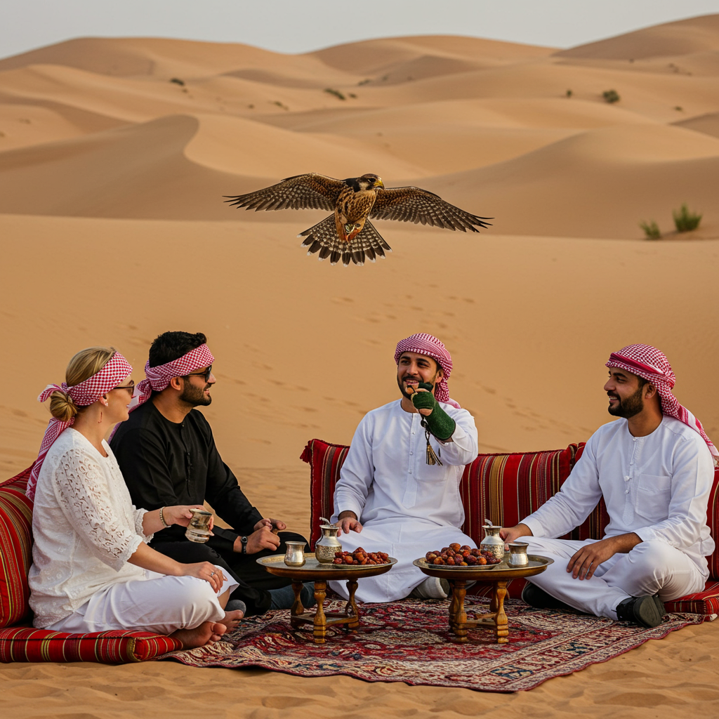 VIP Desert Safari with Private Falconry Show 1