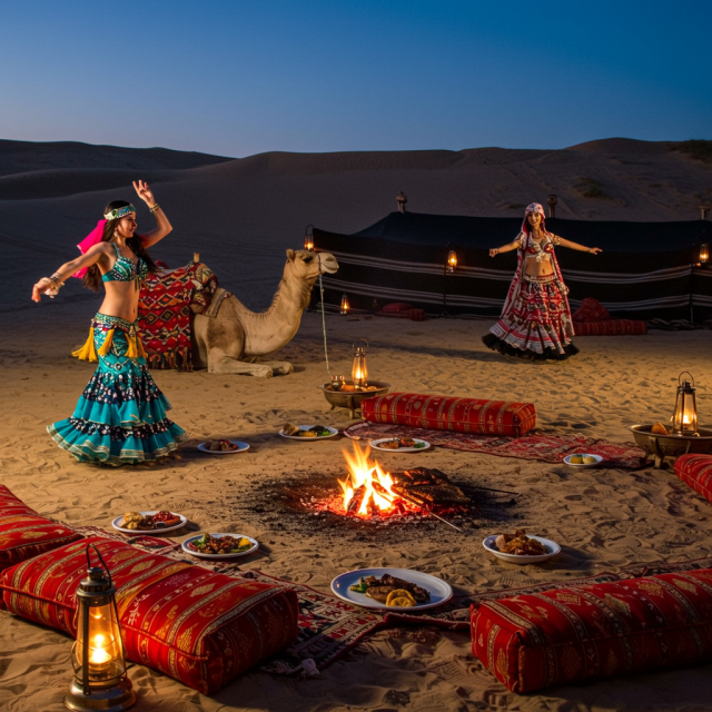 Bedouin Camp Desert Safari with Belly Dance Show