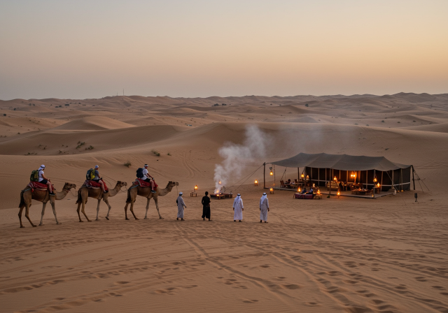 Fiaz Dubai Desert Safari with Camel Ride & BBQ Dinner 1