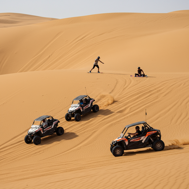  Dubai Private Dune Buggy Adventure with Sand boarding and Refreshments 1