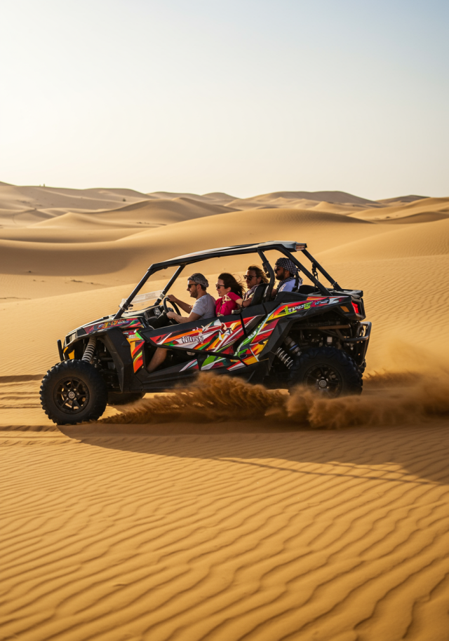  Dubai Private Dune Buggy Adventure with Sand boarding and Refreshments 1