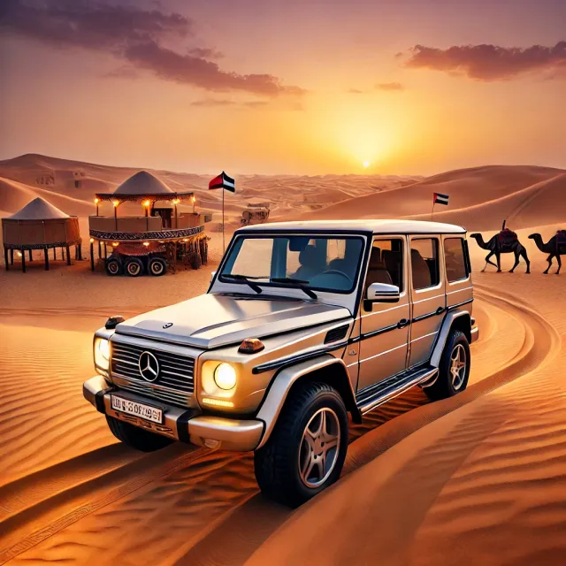 Dubai Evening Desert Safari & Heritage Experience in a Classic G-Class at Al Marmoom Main Image